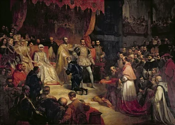 Kaarle V:n (1500-58) kruunusta luopuminen, 1841